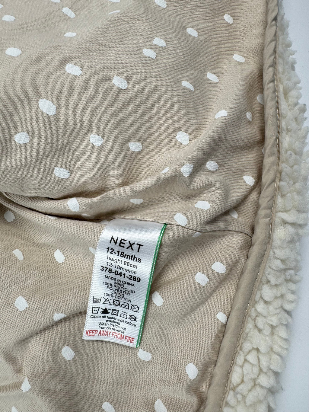 Teddyjacke von Next Gr. 86