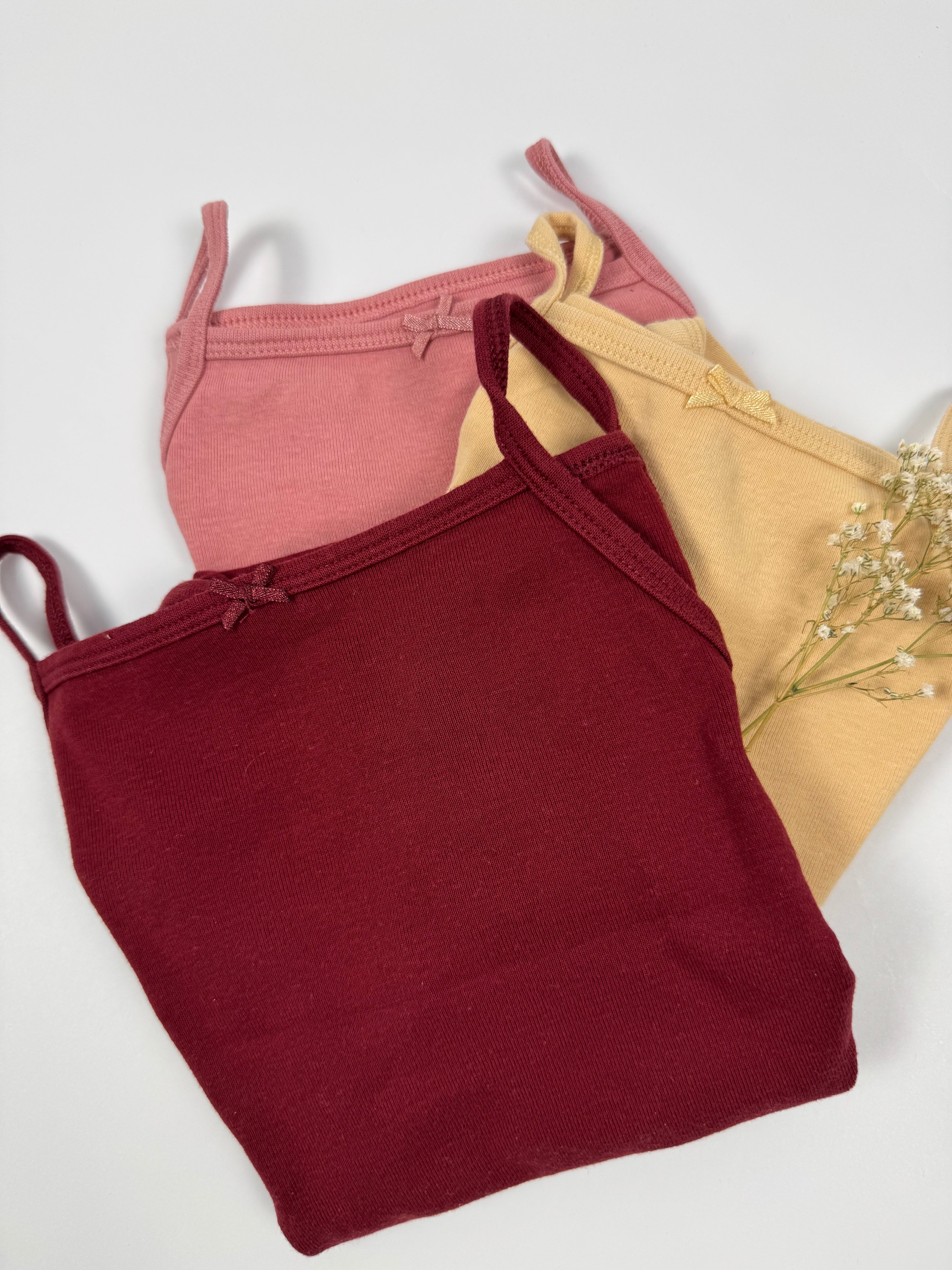 3 Spaghettiträger Bodys von H&M, Gr. 86