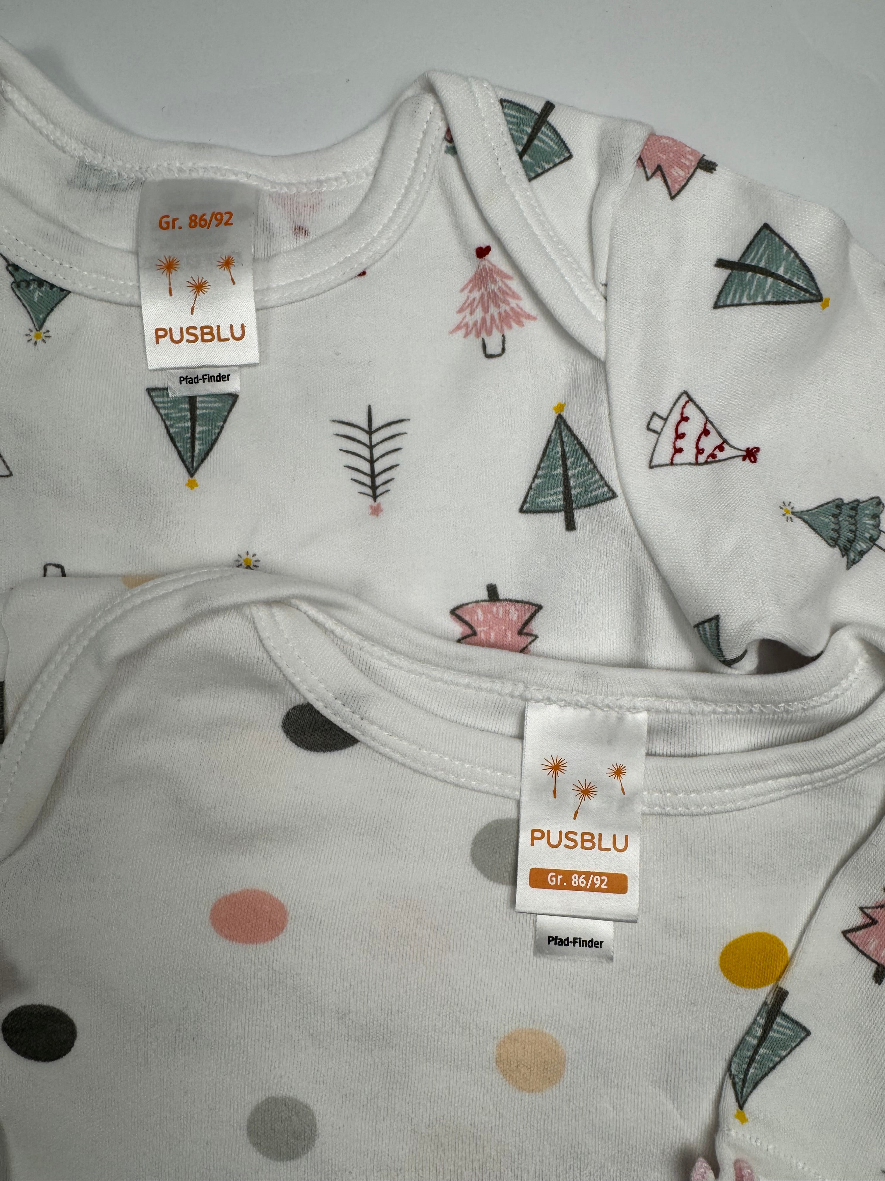2 Bodys von Pusblu, Gr. 86/92