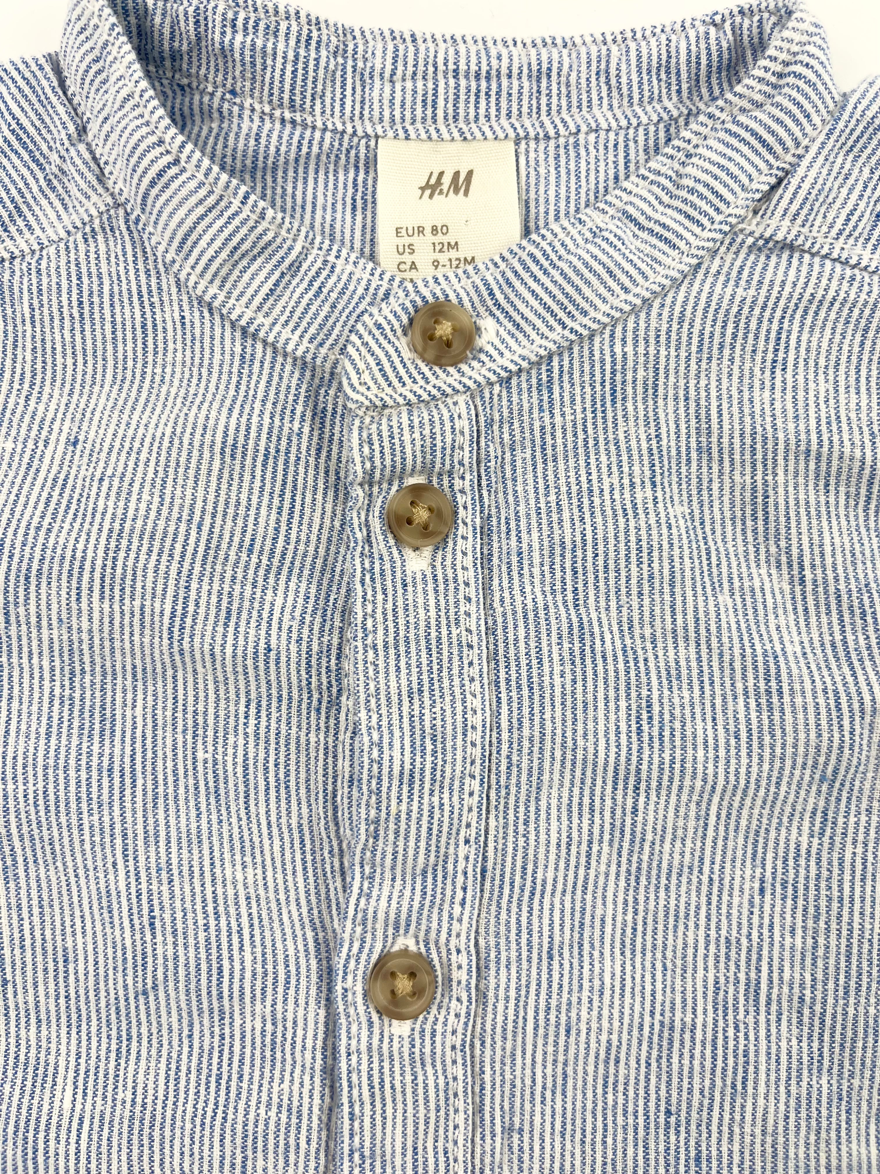 Kurzarm-Hemd von H&M, Gr. 80